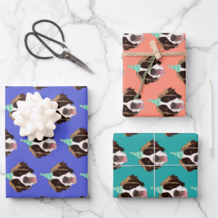 Feuille De Papier Cadeau Anniversaire Saint Bernard