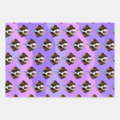 Feuille De Papier Cadeau Anniversaire Saint Bernard (Devant 3)