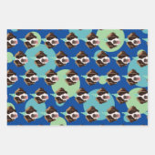 Feuille De Papier Cadeau Anniversaire Saint Bernard (Devant)