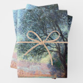 Feuille De Papier Cadeau Antibes le matin par Claude Monet (En situation)