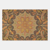 Feuille De Papier Cadeau Antique Indien Motif des deux (Devant)