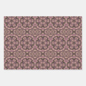 Feuille De Papier Cadeau Antiquité rose victorienne (Devant 3)