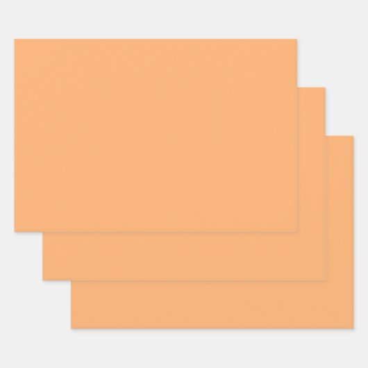 Feuille De Papier Cadeau Apricot (couleur solide) (Lot)