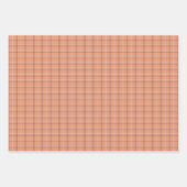 Feuille De Papier Cadeau Apricot White Plaid Classic Pattern (Devant)
