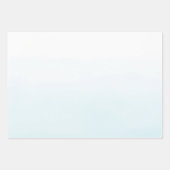 Feuille De Papier Cadeau Aqua Aquarelle Ombre (Devant 3)