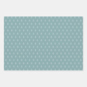 Feuille De Papier Cadeau Aqua glacé | Coordination du Motif de vacances (Devant)
