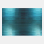 Feuille De Papier Cadeau Aqua Turquoise Turquoise Glam (Devant 2)