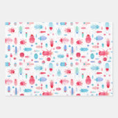 Feuille De Papier Cadeau Aquarelle (Devant 3)