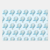 Feuille De Papier Cadeau Aquarelle à air chaud (Devant 3)