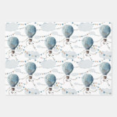 Feuille De Papier Cadeau Aquarelle à air chaud // (Devant 2)