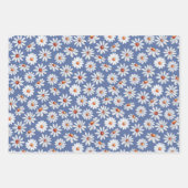 Feuille De Papier Cadeau Aquarelle à pois de marais printemps été (Devant 3)