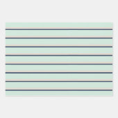 Feuille De Papier Cadeau Aquarelle Baleine - Etoile - Bleu de marine Motif (Devant 3)