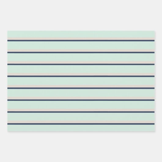 Feuille De Papier Cadeau Aquarelle Baleine - Etoile - Bleu de marine Motif (Devant 3)