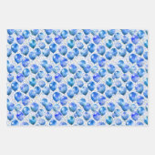 Feuille De Papier Cadeau Aquarelle Ballons d'anniversaire (Devant 2)