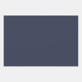 Feuille De Papier Cadeau Aquarelle bleu foncé rouille (Devant 2)