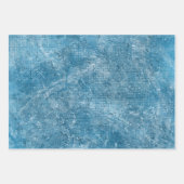 Feuille De Papier Cadeau Aquarelle bleu marine texture art (Devant)