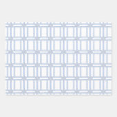 Feuille De Papier Cadeau Aquarelle Blue Designer Snowflon (Devant 2)