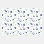 Feuille De Papier Cadeau Aquarelle Blueberry (Devant 2)