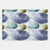 Feuille De Papier Cadeau Aquarelle Boho Abstraite (Devant)