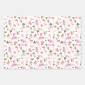 Feuille De Papier Cadeau Aquarelle botanique Cadeau Fleur sauvage (Devant 2)