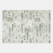 Feuille De Papier Cadeau Aquarelle Cabine de vacances Plaid (Devant 2)