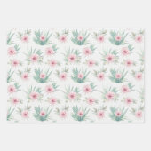 Feuille De Papier Cadeau Aquarelle Cactus (Devant 2)