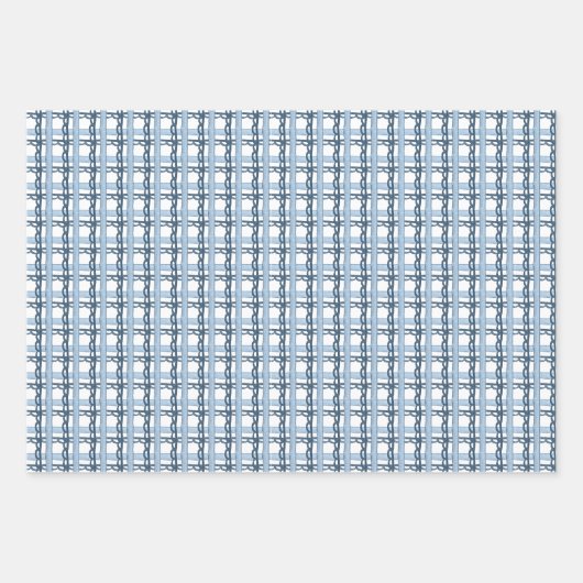 Feuille De Papier Cadeau Aquarelle Casse-monogramme Noël (Devant 2)