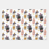 Feuille De Papier Cadeau Aquarelle Champagne français (Devant 2)