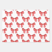 Feuille De Papier Cadeau Aquarelle Chinoiserie Bow rouge Topio (Devant 3)