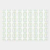 Feuille De Papier Cadeau Aquarelle Chinoiserie Christmas Bow Topift Cadeau (Devant 3)