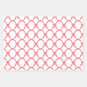 Feuille De Papier Cadeau Aquarelle Chinoiserie Christmas Bow Topift Cadeau (Devant 2)