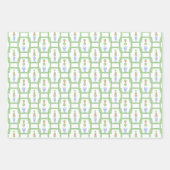 Feuille De Papier Cadeau Aquarelle Chinoiserie Christmas Bow Topift Cadeau (Devant)