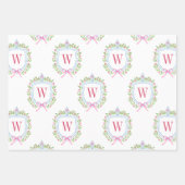 Feuille De Papier Cadeau Aquarelle Chinoiserie Ginger Jars Crest (Devant)