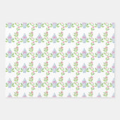 Feuille De Papier Cadeau Aquarelle Chinoiserie Ginger Jars & Holly (Devant 3)