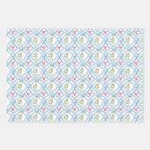 Feuille De Papier Cadeau Aquarelle Chinoiserie Ginger Jars & Holly (Devant 2)