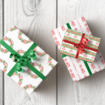 Feuille De Papier Cadeau Aquarelle Chinoiserie Wreath & Garland Christmas<br><div class="desc">PreppyPrint.com - Célébrez Noël avec style! Ajoutez votre touche personnalisée à ce papier d'emballage. Transférez aussi ce design sur les produits de votre choix ! Veuillez visiter mon magasin de créateurs,  PreppyPrint.com,  pour la coordination des articles.</div>