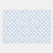 Feuille De Papier Cadeau Aquarelle Citrons de cou bleu (Devant 2)