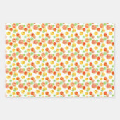 Feuille De Papier Cadeau Aquarelle Citrus amusant Lime de citron illustrée (Devant 3)