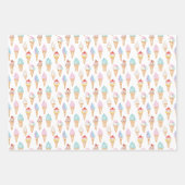 Feuille De Papier Cadeau Aquarelle cônes de glace (Devant 2)