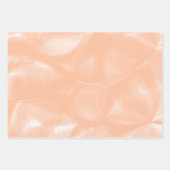 Feuille De Papier Cadeau Aquarelle couleur Fuzz Peach Motif Abstrait (Devant 3)