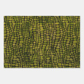 Feuille De Papier Cadeau Aquarelle Crocodile Imprimer (Devant 3)