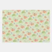 Feuille De Papier Cadeau Aquarelle de bébé Giraffe peinte à la main (Devant 3)