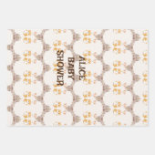 Feuille De Papier Cadeau Aquarelle de hamster mignon (Devant)