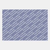 Feuille De Papier Cadeau Aquarelle de neige (Devant 2)