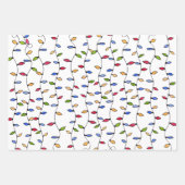 Feuille De Papier Cadeau Aquarelle de Noël (Devant)