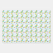 Feuille De Papier Cadeau Aquarelle de Noël pour enfants (Devant 3)