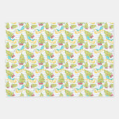 Feuille De Papier Cadeau Aquarelle de Noël pour enfants (Devant 2)