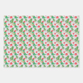 Feuille De Papier Cadeau Aquarelle de Noël pour enfants (Devant)