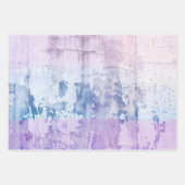 Feuille De Papier Cadeau Aquarelle de peinture pourpre rouille (Devant 2)