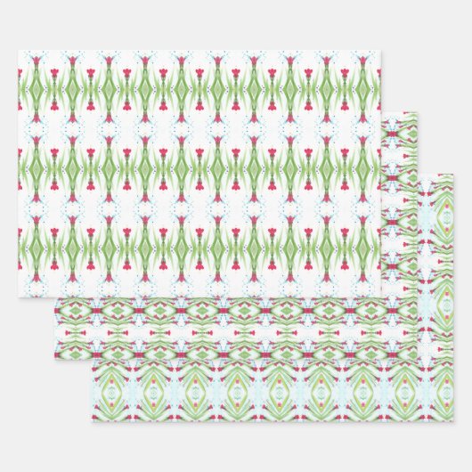 Feuille De Papier Cadeau Aquarelle Décorative Très Visible (Lot)